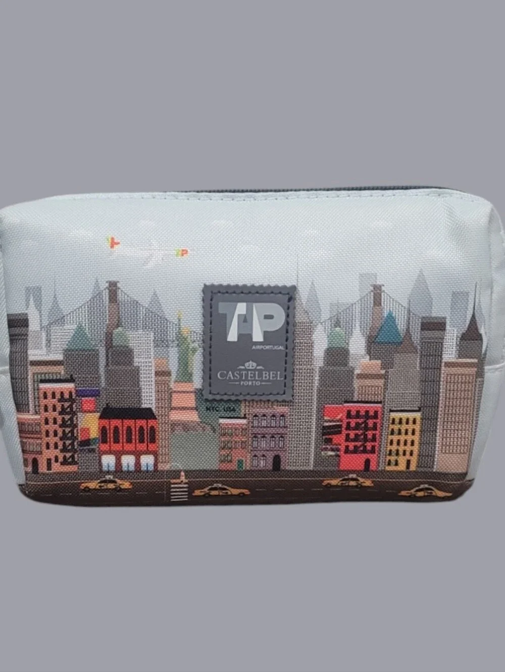 Tap Air Portugal by Castelbel Porto CIty Landscape Skyline Amenity Kit Bag